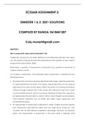 ECS2604 ASSIGNMENT 2: SEMESTER 1 & 2: 2021- ESSAY SOLUTIONS