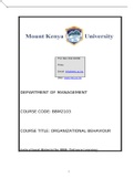 Class notes Organization Behavior (BBM2103)  Total Quality Management (TQM), ISBN: 9781000194494