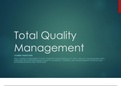 Class notes Total Quality Management (BBM4214)  Total Quality Management (TQM), ISBN: 9781000194494