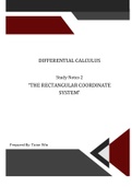 The Rectangular Coordinate System - Differential Calculus
