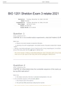 BIO 1201 Sheldon Exam 3 retake 2021	