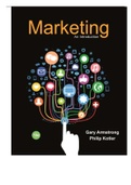 BUS 130 Marketing: An Introduction, 12e (Armstrong/Kotler) chapter 1- 16 questions and answers solutions docs 