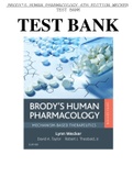 test  bank  Brodys Human Pharmacology 6th Edition Wecker