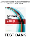 test bank Advancing Your Career 7th Edition Nunnery