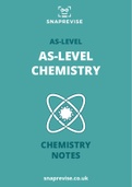 CHEM 2060CHEMISTRY- AS AS-Level Chemistry (New Spec) Notes. AS-LEVEL CHEMISTRY NOTES 