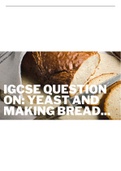Biology ~Yeast and Making Bread ~ IGCSE / GCSE Exam-Style Question | AQA / Edexcel | Study Notes