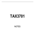TAX3701 STUDY NOTES 2021 2022