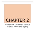 Chapter 2 Value: from customer service to satisfaction and loyalty