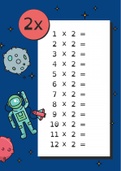 Times Table Practise Sheet X2 ~ Back to School Assessment | Maths for Kids