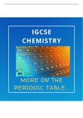 IGCSE Chemistry Edexcel ~ The Periodic Table -KS3- Full/Detailed Study Notes | Exam Revision