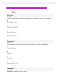 EDUC 750 Quiz  1, Quiz 2, Quiz 3,  Quiz4,  Quiz 5 complete combined test exam questions and answers 