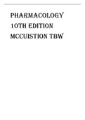 Exam (elaborations) Pharmacology 10th Edition McCuistion 
