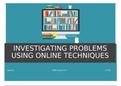 Unit 13 - IT System Troubleshooting and Repair - Assignment 3 - Investigating Problems Using Online Techniques