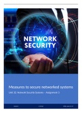 Unit 32 - Network Security - AS3 - Measures to secure networked systems (P4, P5, M3)