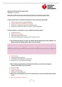 Advanced Cardiovascular Life Support Exam Version B (50 questions and answers) Graded 100% Score