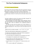 The Four Fundamental Subspaces , Mathematics Home Work