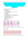 206 Cardiac Monitoring Worksheet key ALL ANSWERS 100% CORRECT FALL -2021 LATEST SOLUTION GUARANTEED GRADE A+