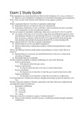 Exam 1 Completed Study Guide