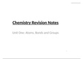 OCR A Chemistry Unit 1 - Atoms,Bonds and Groups Powerpoint