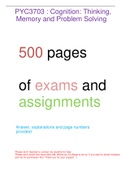 PYC3703 500 pages TEST/Assignment bank answers (explanations/page references) 