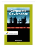 Samenvattig Corporate Governance - boek, powerpoints en artikelen