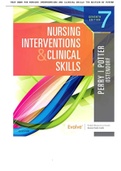 Test Bank for Nursing Interventions and Clinical Skills 7th Edition Potter