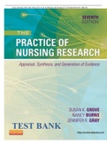 TEST BANK FOR THE PRACTICE OF NURSING RESEARCH 7TH EDITION BY GROVE.docx