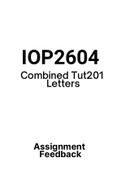 IOP2604 - Assignment PACK (2017-2021)