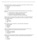 PHARMACY PHARMACOLO - Exam 4 Practice Questions.