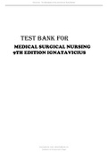 Medical Surgical Nursing 9th Edition Ignatavicius Test Bank 