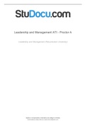 Exam (elaborations) Ati proctored (leadership)  Identity Leadership, ISBN: 9781546083368