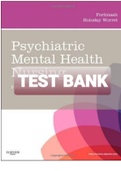 Exam (elaborations) TEST BANK PSYCHIATRIC MENTAL HEALTH NURSING 5TH EDITION FORTINASH 