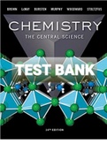 Exam (elaborations) TEST BANK RANDOM PEOPLE - CHEMISTRY_THE CENTRAL SCIENCE 