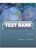 Exam (elaborations) TEST BANK FOR Fortran 9-2003 for Scientists and Engineers 3rd Edition By Stephen Chapman  