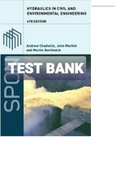 Exam (elaborations) TEST BANK FOR Hydraulics in Civil and Environmental Engineering 4th Edition A. Chadwick, John Morfett, and Martin Borthwick (Solution Manual) 