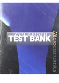Exam (elaborations) TEST BANK FOR Microeconomics 8th Edition David Colander 