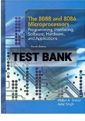 Exam (elaborations) TEST BANK FOR The 8088 and 8086 Microprocessors Programming, Interfacing, Software, Hardware, and Applications 4th Edition By Walter A. Triebel (Instructor's Solution Manual)