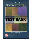 Exam (elaborations) TEST BANK FOR Advanced Macroeconomics By David Romer (Solution Manual) 