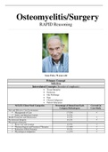 Case Study Osteomyelitis (Surgery), UNFOLDING Reasoning, Gene Potts, 78 years old. (Questions with Complete Solutions)
