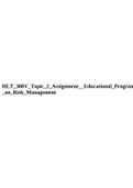 HLT_308V_Topic_2_Assignment__Educational_Program _on_Risk_Management