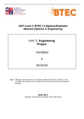 Summary QCF Level 3: BTEC L3 Diploma/Extended National Diploma in Engineering
