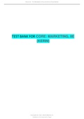 Latest Test Bank for Marketing The Core 8th Edition By Roger Kerin and Steven Hartley