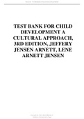 Latest Test Bank for  Child Development An Active Learning Approach 3rd Edition By Laura E. Levine.
