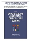 Exam (elaborations) Understanding The Essentials Of Critical Care Nursing By Perrin Test Bank Care of the Patient Experiencing Shock or Heart Failure