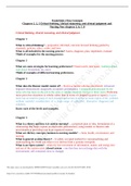 NUR 2058 Dimensions Exam/Quiz 2 Key Concepts  Chapters 1, 2, 3     Critical thinking, clinical reasoning, and clinical judgment and Nursing NEW chapters 3, 6, 7, 8