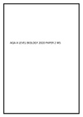 AQA A LEVEL BIOLOGY 2020 PAPER 2 MS.