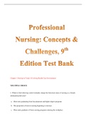 Professional Nursing: Concepts & Challenges, 9th Edition Test Bank