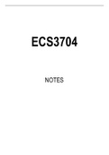 ECS3704 Summarised Study Notes