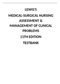  Lewis-s Medical Surgical Nursing Assessment and Management of Clinical Problems 11th Edition Test Bank 