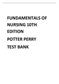 Test Bank for Fundamentals of Nursing 10th Edition ISBN-13: 978-0323677721 